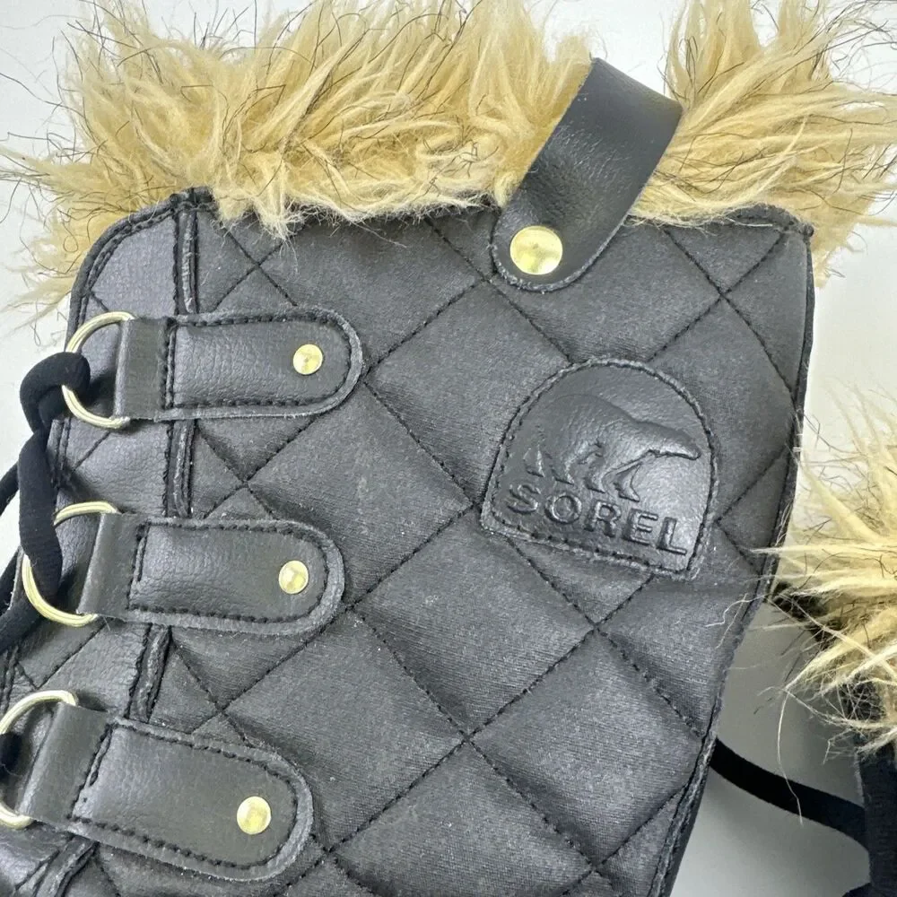 Sorel Torfino Mid Boots Winter Faux Fur Trim Fleece Lined Waterproof Womens 9